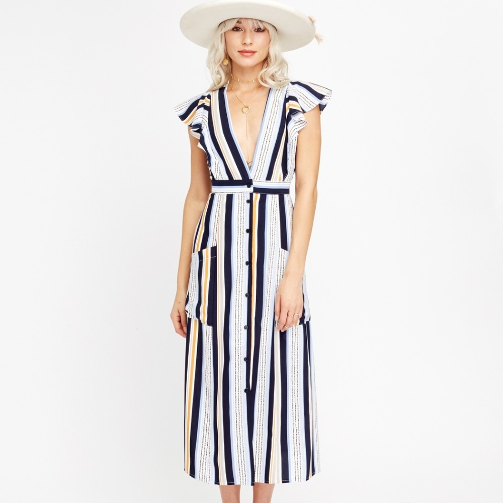 Short Sleeve Button Down Dress